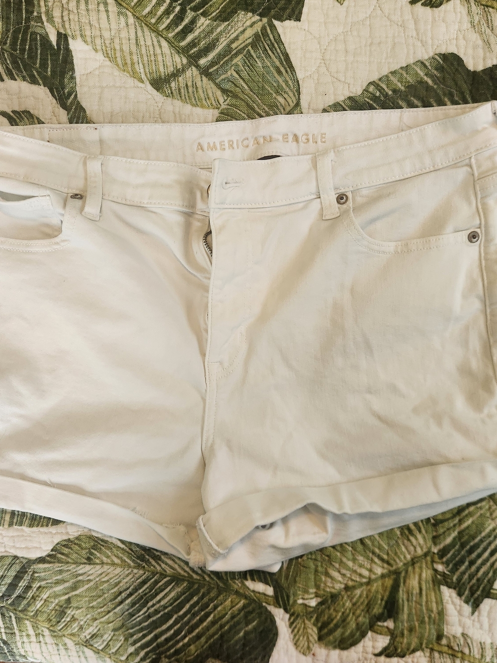 American Eagle Outfitters White Jean Shorts